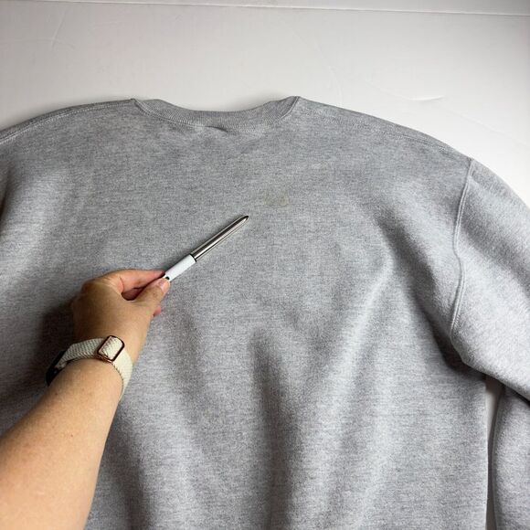 Vtg Russell Ottawa University Sweatshirt Mens XL Gray Embroidered Made USA READ - Picture 10 of 10